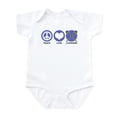 thumbnail image 1 of CafePress - Peace Love Lacrosse Infant Bodysuit - Baby Light Bodysuit, Size Newborn - 24 Months, 1 of 4