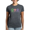 thumbnail image 1 of CafePress - Peace Love Massage Women's Classic T Shirt - Women's Traditional Fit Dark T-Shirt, 1 of 4