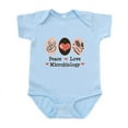 thumbnail image 1 of CafePress - Peace Love Microbiology Infant Bodysuit - Baby Light Bodysuit, Size Newborn - 24 Months, 1 of 4