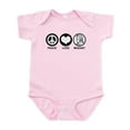 thumbnail image 1 of CafePress - Peace Love Mozart Infant Bodysuit - Baby Light Bodysuit, Size Newborn - 24 Months, 1 of 4