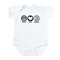 thumbnail image 1 of CafePress - Peace Love Mozart Infant Bodysuit - Baby Light Bodysuit, Size Newborn - 24 Months, 1 of 4