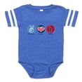 thumbnail image 1 of CafePress - Peace Love NYC - Cute Infant Baby Football Bodysuit, 1 of 3