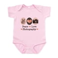 thumbnail image 1 of CafePress - Peace Love Photography Camera Infant Bodysuit - Baby Light Bodysuit, Size Newborn - 24 Months, 1 of 4