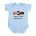 thumbnail image 1 of CafePress - Peace Love Photography Camera Infant Bodysuit - Baby Light Bodysuit, Size Newborn - 24 Months, 1 of 4