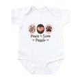thumbnail image 1 of CafePress - Peace Love Puggle Infant Bodysuit - Baby Light Bodysuit, Size Newborn - 24 Months, 1 of 4