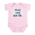 thumbnail image 1 of CafePress - Peace, Love, Quetzal Infant Bodysuit - Baby Light Bodysuit, Size Newborn - 24 Months, 1 of 4