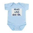 thumbnail image 1 of CafePress - Peace, Love, Quetzal Infant Bodysuit - Baby Light Bodysuit, Size Newborn - 24 Months, 1 of 4