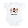 thumbnail image 1 of CafePress - Peace Love Radiology Infant Bodysuit - Baby Light Bodysuit, Size Newborn - 24 Months, 1 of 4