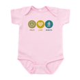 thumbnail image 1 of CafePress - Peace Love Robots Infant Bodysuit - Baby Light Bodysuit, Size Newborn - 24 Months, 1 of 4