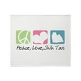 thumbnail image 1 of CafePress - Peace, Love, Shih Tzus Throw Blanket - Soft Fleece Throw Blanket, 50"x60" Stadium Blanket, 1 of 2