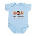thumbnail image 1 of CafePress - Peace Love Skate Ice Skating Infant Onesie - Baby Light Bodysuit, Size Newborn - 24 Months, 1 of 4