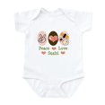 thumbnail image 1 of CafePress - Peace Love Sushi Infant Bodysuit - Baby Light Bodysuit, Size Newborn - 24 Months, 1 of 4