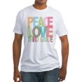 thumbnail image 1 of CafePress - Peace Love Third Grade Fitted T Shirt - Fitted T-Shirt, Vintage Fit Soft Cotton Tee, 1 of 1