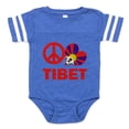 thumbnail image 1 of CafePress - Peace Love Tibet - Cute Infant Baby Football Bodysuit, 1 of 3