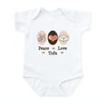 thumbnail image 1 of CafePress - Peace Love Tofu Infant Bodysuit - Baby Light Bodysuit, Size Newborn - 24 Months, 1 of 4