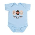 thumbnail image 1 of CafePress - Peace Love Tofu Infant Bodysuit - Baby Light Bodysuit, Size Newborn - 24 Months, 1 of 4