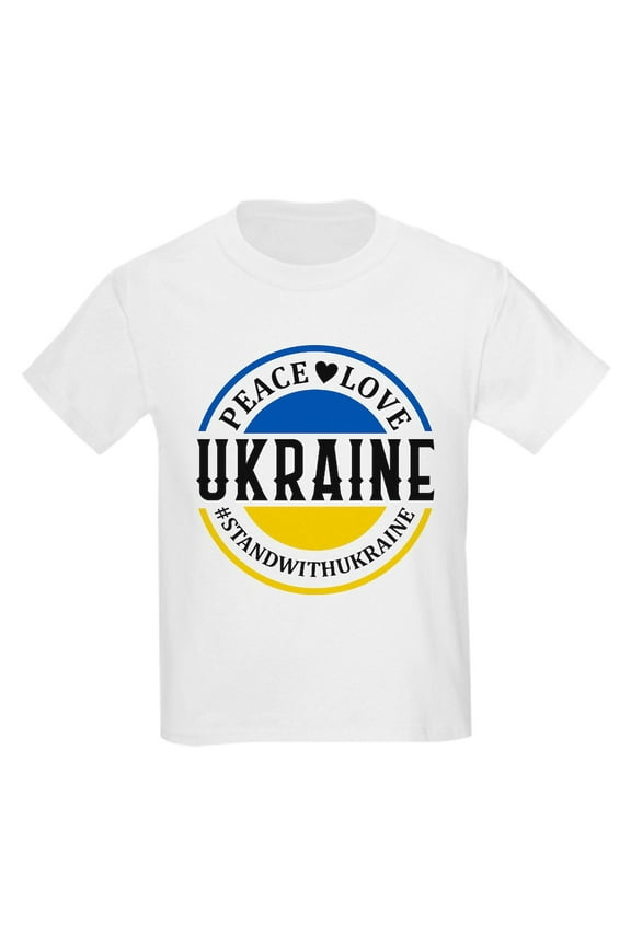 - Peace Love Ukraine T Shirt - Light T-Shirt Kids XS-XL