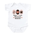 thumbnail image 1 of CafePress - Peace Love Veterinary Medicine Infant Bodysuit - Baby Light Bodysuit, Size Newborn - 24 Months, 1 of 4