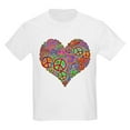 thumbnail image 1 of CafePress - Peace Sign Heart Kids T Shirt - Light T-Shirt Kids XS-XL, 1 of 4