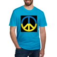 thumbnail image 1 of CafePress - Peace Sign Ukraine Flag Men's Classic T Shirt - Men's Fitted T-Shirt, 1 of 4