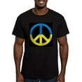thumbnail image 1 of CafePress - Peace Sign Ukraine Flag Men's Classic T Shirt - Men's Fitted T-Shirt, 1 of 4