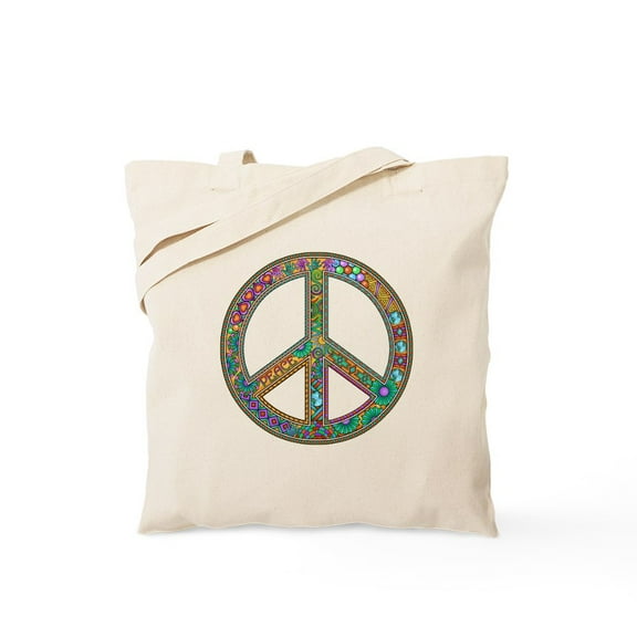CafePress - Peace Tote Bag - Unisex Canvas Tote Bag, Beige, 1-Piece