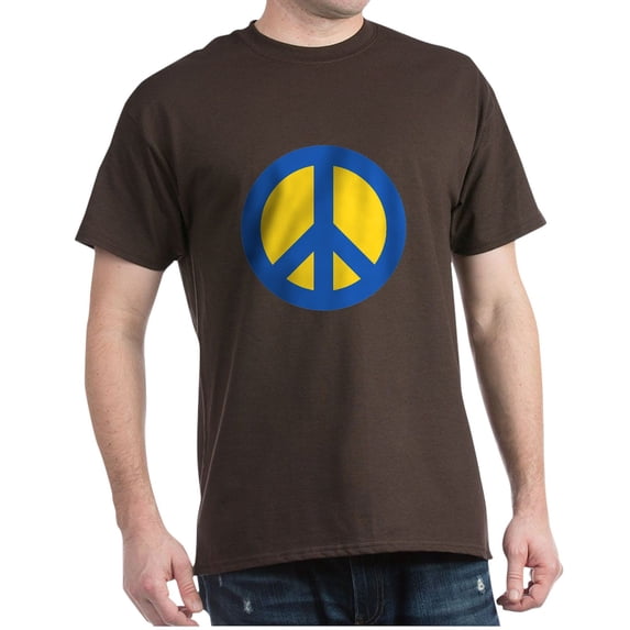 CafePress - Peace Ukraine Men's Value T Shirt - Men's Classic Graphic Cotton T-Shirt