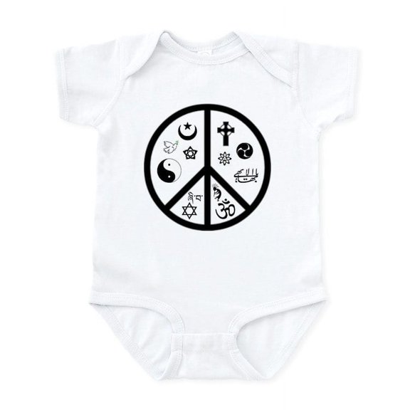 CafePress - Peaceful Coexistence Infant Creeper - Baby Light Bodysuit, Size Newborn - 24 Months