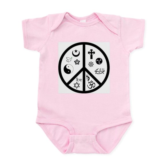 CafePress - Peaceful Coexistence Infant Creeper - Baby Light Bodysuit, Size Newborn - 24 Months