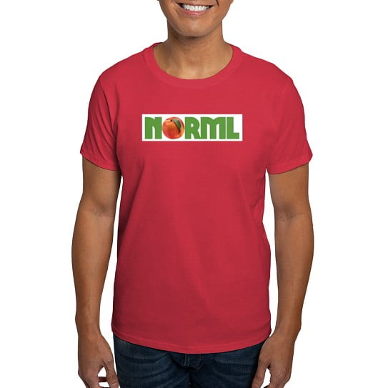 CafePress - Peach NORML Large T Shirt - Men's Classic Cotton T-Shirts