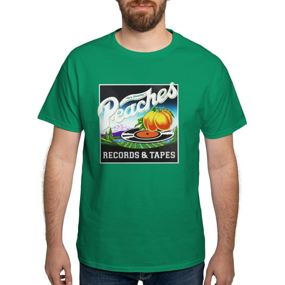 CafePress - Peaches Records And Tapes Logo T Shirt - Men's Classic Graphic Cotton T-Shirt