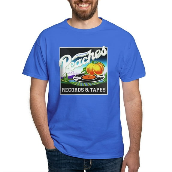 CafePress - Peaches Records And Tapes Logo T Shirt - Men's Classic Graphic Cotton T-Shirt