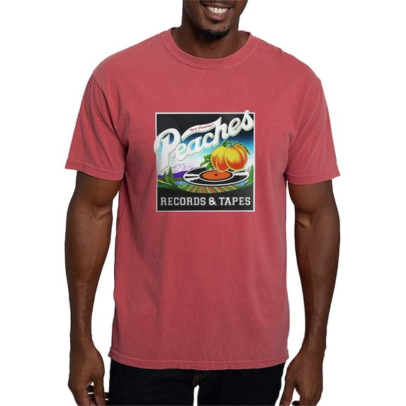 CafePress - Peaches Records And Tapes Logo T Shirt - Mens Comfort Colors Shirt
