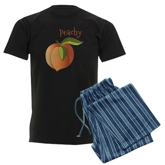 CafePress - Peachy Pajamas - Men's Dark Loose Fit Cotton Pajama Set