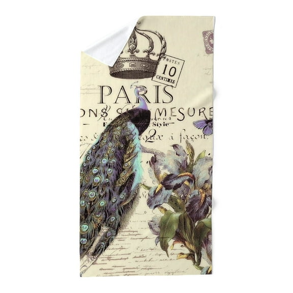 CafePress - Peacock Dream - Large Beach Towel, Soft 30"x60" Towel with Unique Design