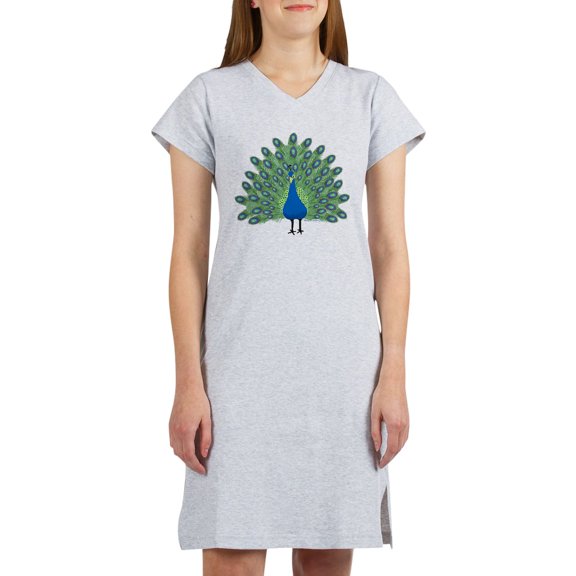 CafePress - Peacock Front And Back Women'S Nightshirt - Women's Nightshirt