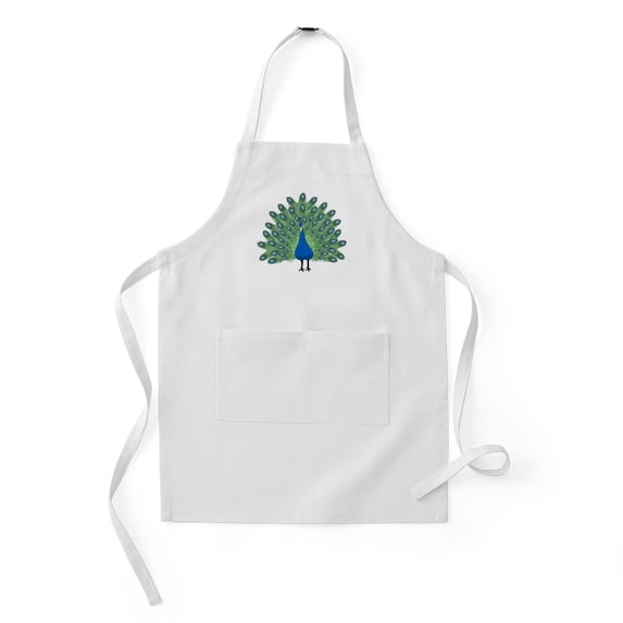 CafePress - Peacock Front - Kids Apron