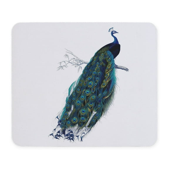 CafePress - Peacock Mousepad - Non-slip Rubber Mousepad, Gaming Mouse Pad