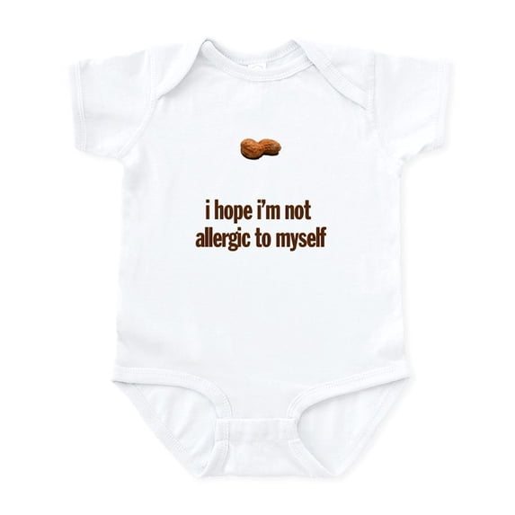 CafePress - Peanut Allergy Baby Clothes Infant Bodysuit - Baby Light Bodysuit, Size Newborn - 24 Months