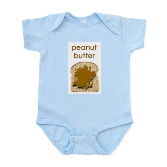 CafePress - Peanut Butter Bodysuit Body Suit - Baby Light Bodysuit, Size Newborn - 24 Months