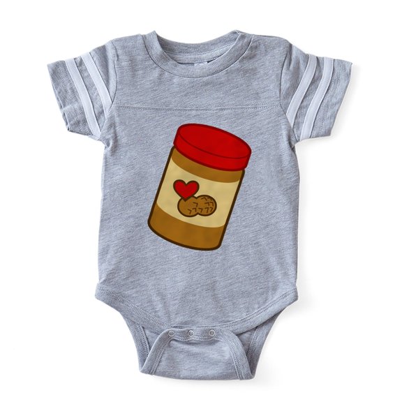 CafePress - Peanut Butter - Cute Infant Baby Football Bodysuit