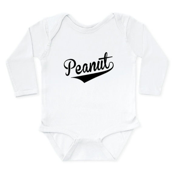 CafePress - Peanut, Retro, Body Suit - Long Sleeve Cotton Baby Bodysuit