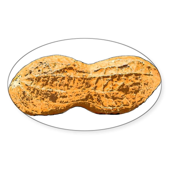CafePress - Peanut - Sticker (Oval)