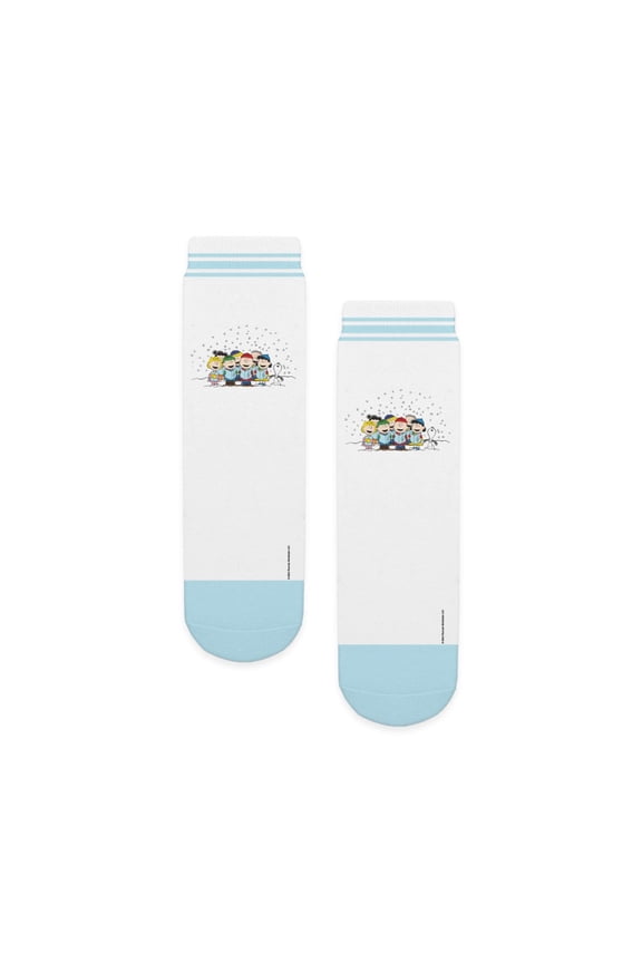 - Peanuts Caroling - Unisex Novelty Printed Crew Kids Socks