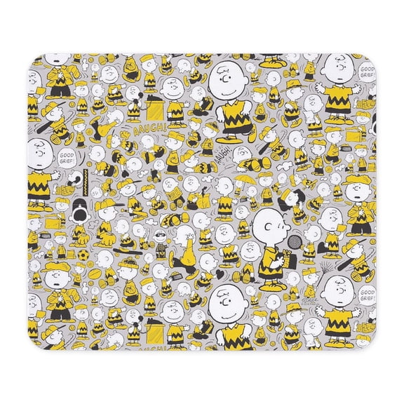 CafePress - Peanuts Charlie Brown Collage Mousepad - Non-slip Rubber Mousepad, Gaming Mouse Pad