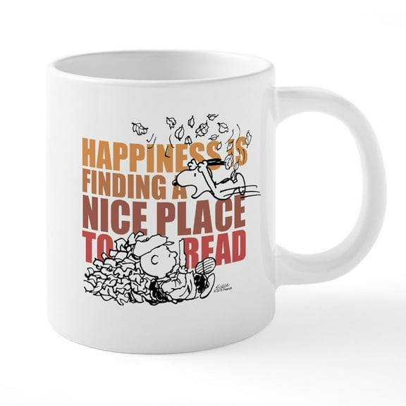CafePress - Peanuts Fall - 20 Oz White Ceramic Mega Mug