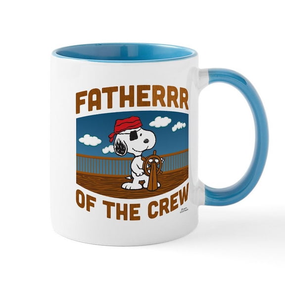 CafePress - Peanuts: Fatherrr Mug - 11 oz Ceramic Mug - Novelty Coffee Tea Cup