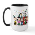 thumbnail image 1 of CafePress - Peanuts Gang Birthday - 15 oz Ceramic Large White Novelty Mug, 1 of 4