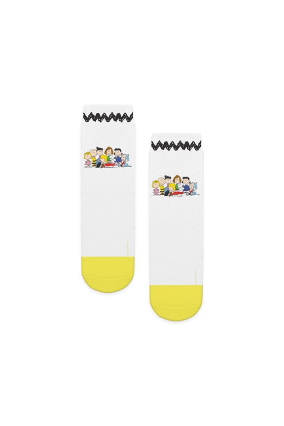 - Peanuts Gang Music - Unisex Novelty Printed Crew Kids Socks