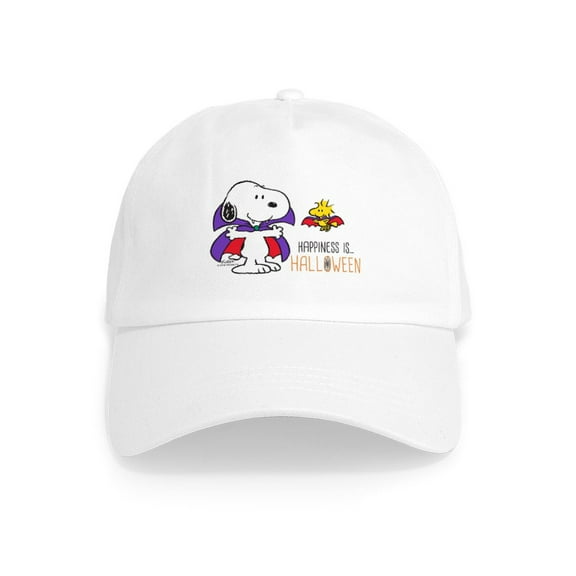 CafePress - Peanuts Halloween Happiness Cap - Adjustable 100% Brushed Unisex Casual Cotton Baseball Cap, Beige, 1